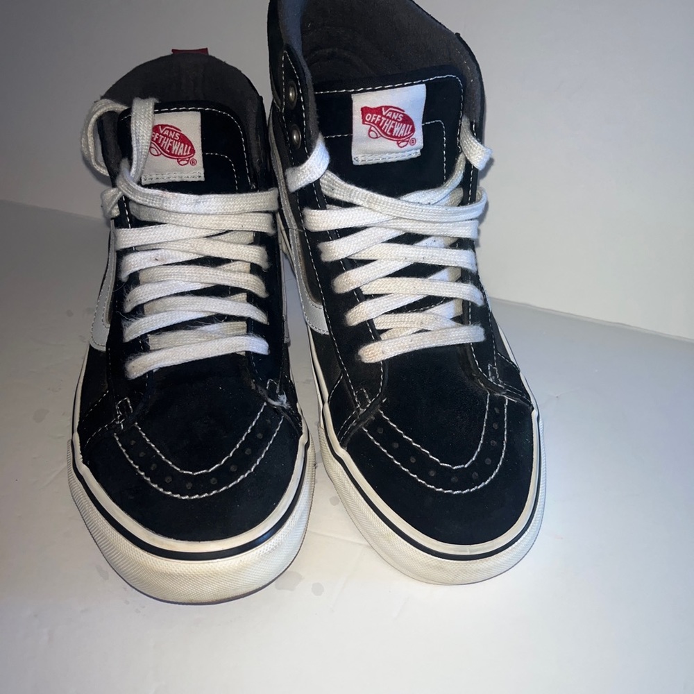 Vans Sk8-Hi MTE-Mens Shoes Size 8.5, Color: Black/True White WN 10